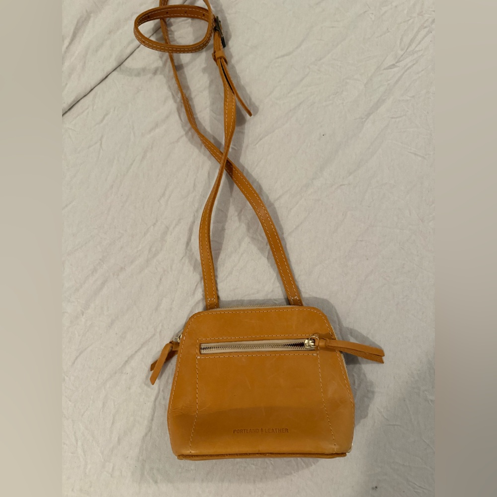 Portland Leather Luna Crossbody Bag in Sunflower